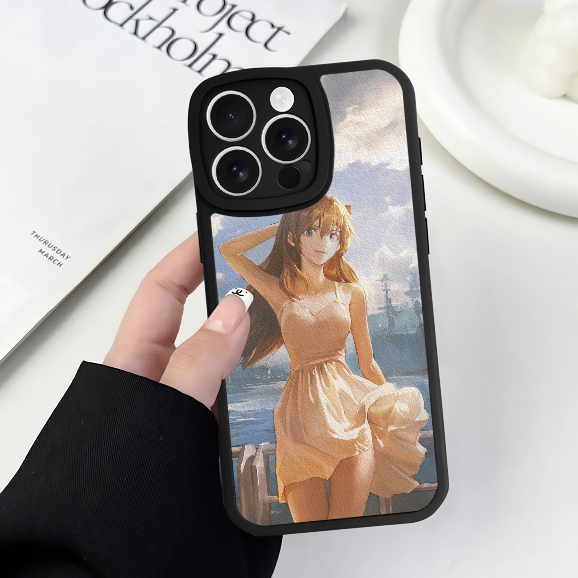 （画像用） EVA 新世紀エヴァンゲリオン 【iPhone 16シリーズ対応】シリコンスマホケース（レザー調） 材質：シリコン